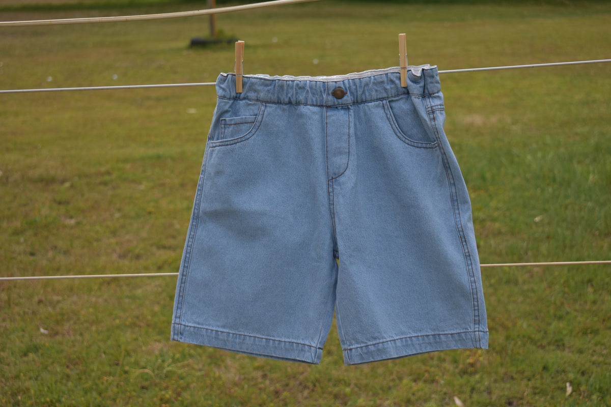 The Tide Jean Shorts