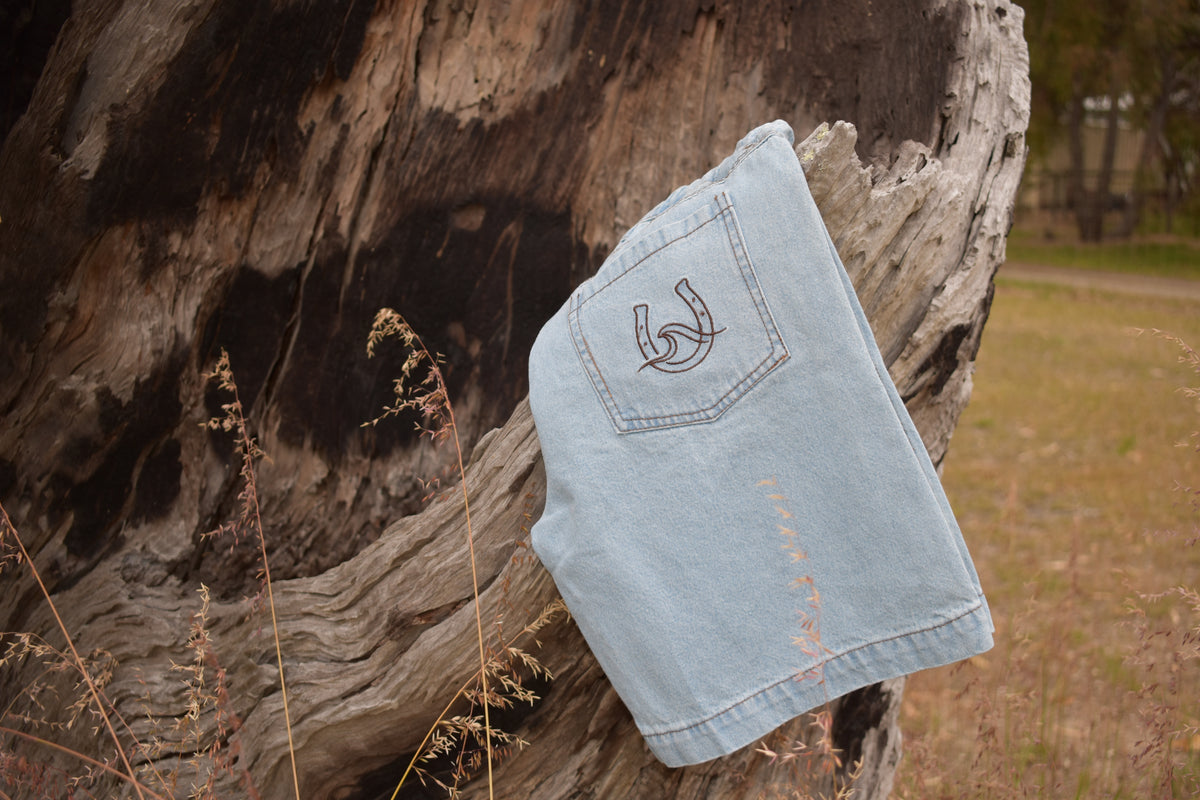 The Tide Jean Shorts