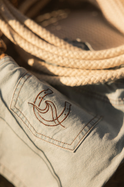 The Tide Jean Shorts